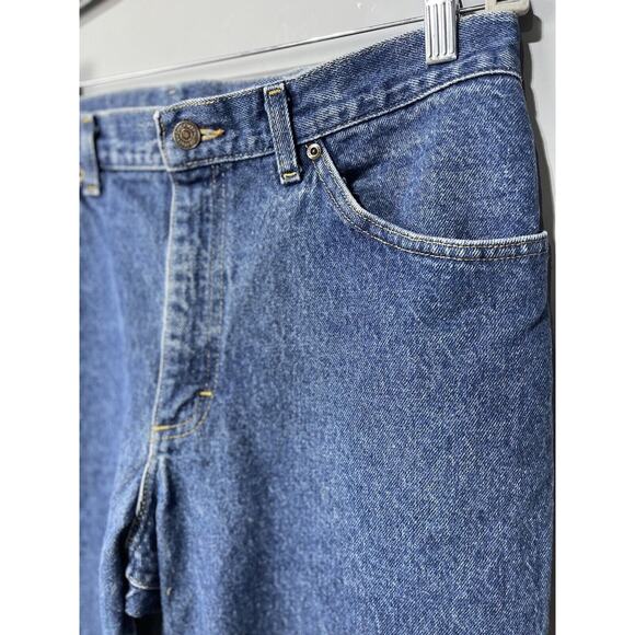 Lee Carpenter Jeans VTG Made in USA Union Straight Leg Medium Wash Men 35x30 - Picture 7 of 13